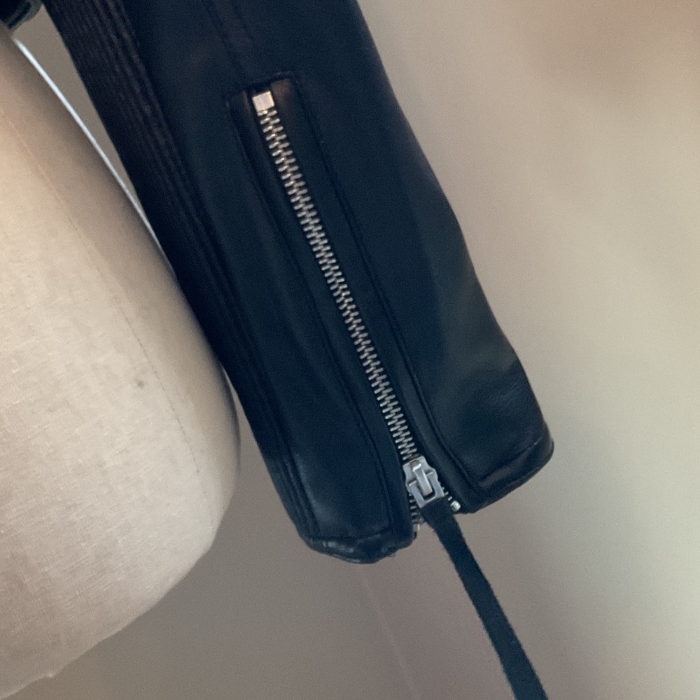 Blank NYC Black Faux Leather Biker Jacket - Picture 5 of 9
